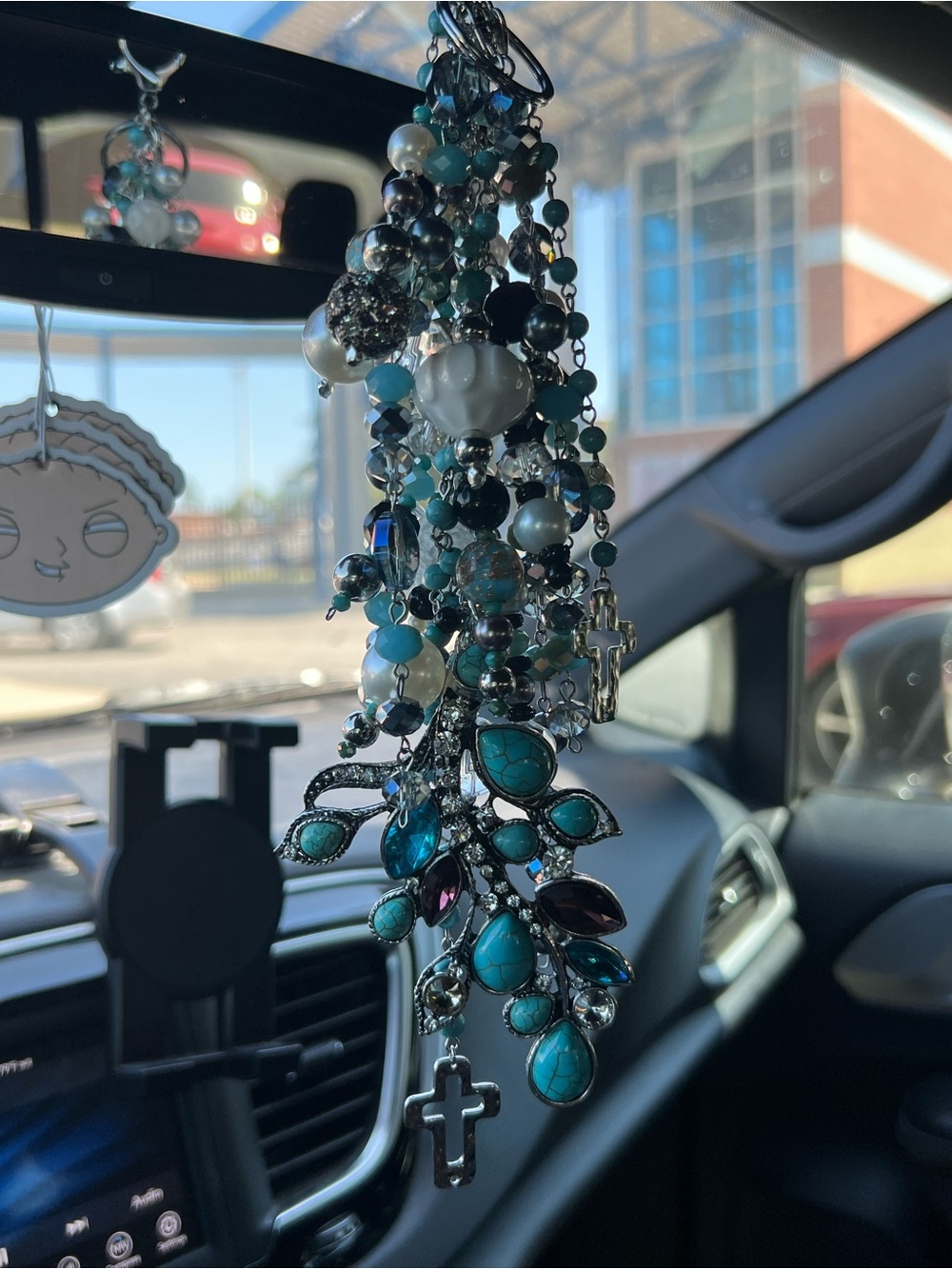 Turquoise Divine Vine Purse Charm